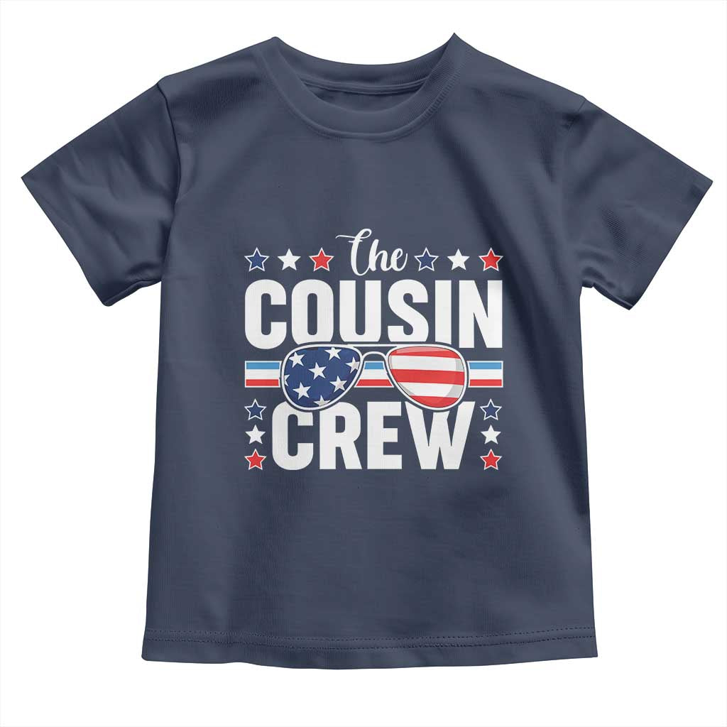 Funny The Cousin Crew 4th Of July Toddler T Shirt Patriotic American Family Matching - Wonder Print Shop
