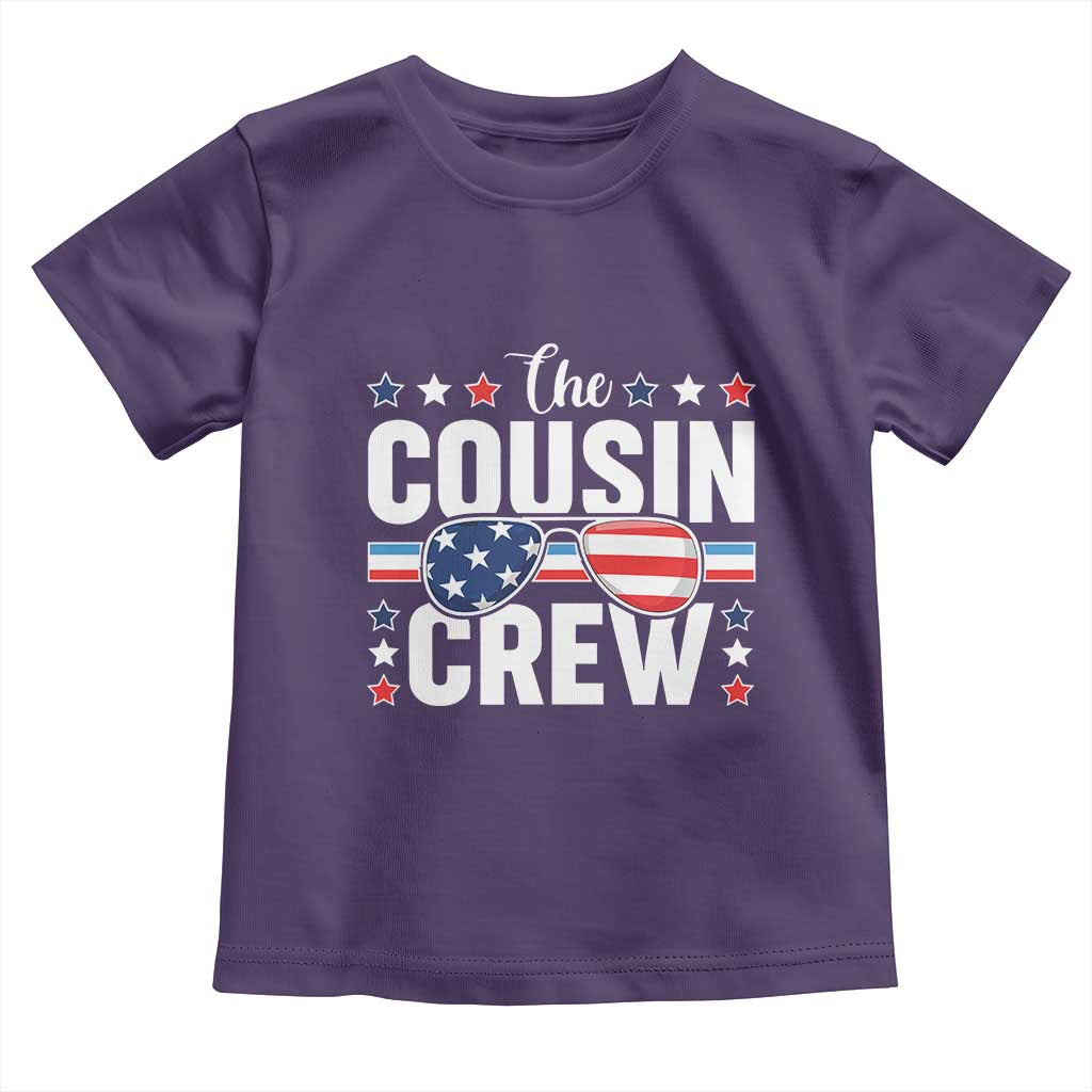 Funny The Cousin Crew 4th Of July Toddler T Shirt Patriotic American Family Matching - Wonder Print Shop
