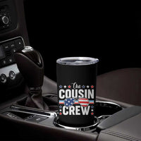 Funny The Cousin Crew 4th Of July Tumbler Cup Patriotic American Family Matching - Wonder Print Shop