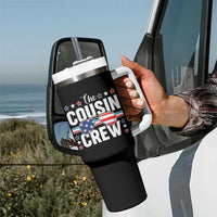 Funny The Cousin Crew 4th Of July Tumbler With Handle Patriotic American Family Matching - Wonder Print Shop