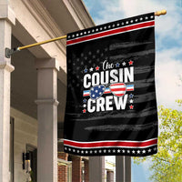 Funny The Cousin Crew 4th Of July Garden Flag Patriotic American Family Matching