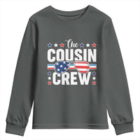 Funny The Cousin Crew 4th Of July Youth Sweatshirt Patriotic American Family Matching - Wonder Print Shop