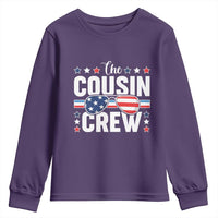 Funny The Cousin Crew 4th Of July Youth Sweatshirt Patriotic American Family Matching - Wonder Print Shop