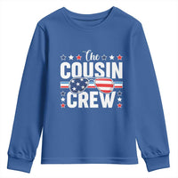 Funny The Cousin Crew 4th Of July Youth Sweatshirt Patriotic American Family Matching - Wonder Print Shop