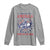 Funny 4th of July Western Cowboy Long Sleeve Shirt America Land Of The Yee Home Of The Haw - Wonder Print Shop