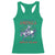 Funny 4th of July Western Cowboy Racerback Tank Top America Land Of The Yee Home Of The Haw - Wonder Print Shop