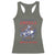 Funny 4th of July Western Cowboy Racerback Tank Top America Land Of The Yee Home Of The Haw - Wonder Print Shop
