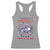 Funny 4th of July Western Cowboy Racerback Tank Top America Land Of The Yee Home Of The Haw - Wonder Print Shop