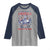 Funny 4th of July Western Cowboy Raglan Shirt America Land Of The Yee Home Of The Haw - Wonder Print Shop