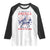 Funny 4th of July Western Cowboy Raglan Shirt America Land Of The Yee Home Of The Haw - Wonder Print Shop