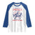 Funny 4th of July Western Cowboy Raglan Shirt America Land Of The Yee Home Of The Haw - Wonder Print Shop