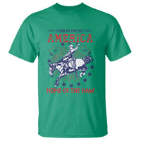 Funny 4th of July Western Cowboy T Shirt America Land Of The Yee Home Of The Haw - Wonder Print Shop