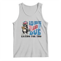Funny 4th Of July Pregnancy Announcement Racoon Tank Top Red White And Due Eating For Two - Wonder Print Shop