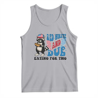 Funny 4th Of July Pregnancy Announcement Racoon Tank Top Red White And Due Eating For Two - Wonder Print Shop