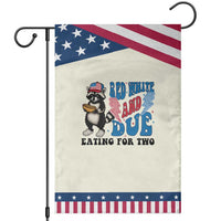 Funny 4th Of July Pregnancy Announcement Racoon Garden Flag Red White And Due Eating For Two