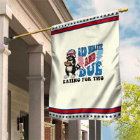 Funny 4th Of July Pregnancy Announcement Racoon Garden Flag Red White And Due Eating For Two