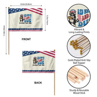 Funny 4th Of July Pregnancy Announcement Racoon Patriotic Handheld Flag Red White And Due Eating For Two