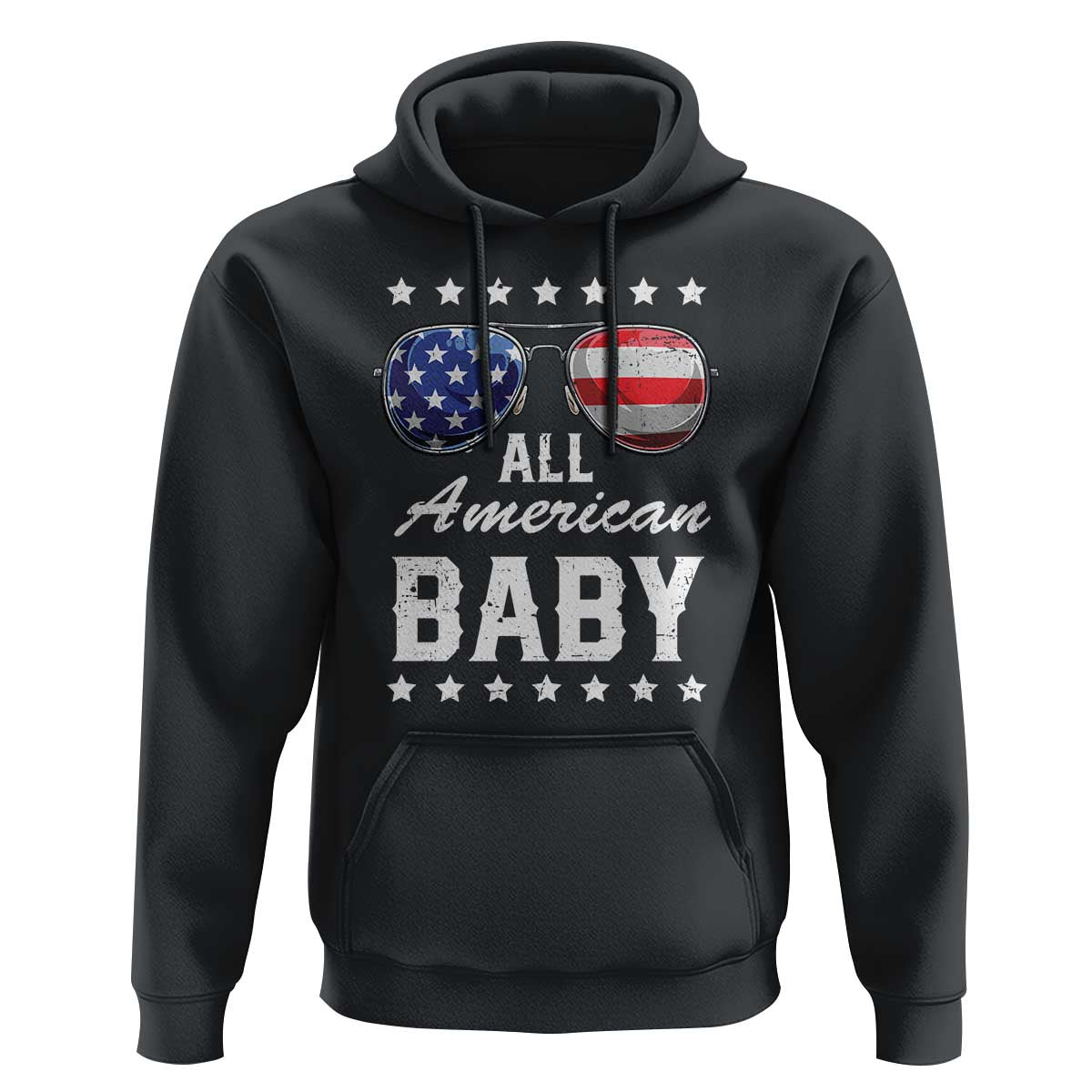 Funny All American Baby 4th Of July Hoodie Family Matching Sunglasses - Wonder Print Shop