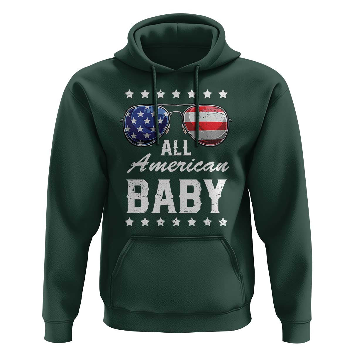 Funny All American Baby 4th Of July Hoodie Family Matching Sunglasses - Wonder Print Shop