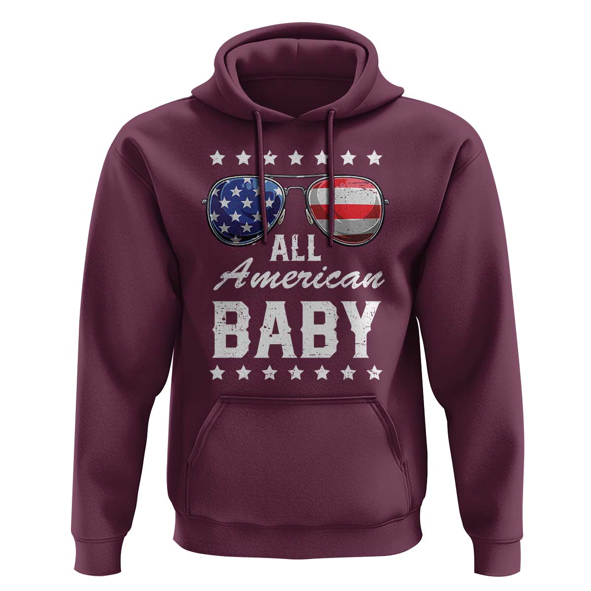 Funny All American Baby 4th Of July Hoodie Family Matching Sunglasses - Wonder Print Shop