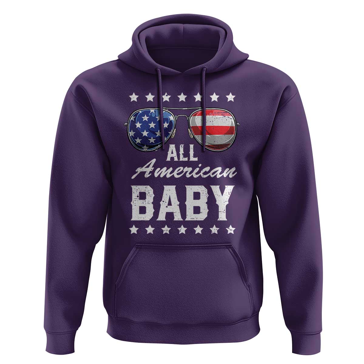 Funny All American Baby 4th Of July Hoodie Family Matching Sunglasses - Wonder Print Shop