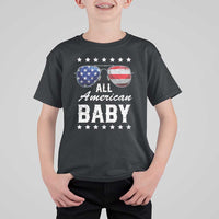 Funny All American Baby 4th Of July T Shirt For Kid Family Matching Sunglasses - Wonder Print Shop