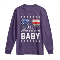 Funny All American Baby 4th Of July Long Sleeve Shirt Family Matching Sunglasses - Wonder Print Shop