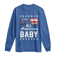 Funny All American Baby 4th Of July Long Sleeve Shirt Family Matching Sunglasses - Wonder Print Shop