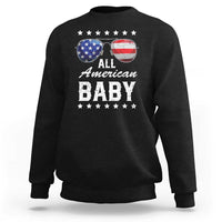 Funny All American Baby 4th Of July Sweatshirt Family Matching Sunglasses - Wonder Print Shop