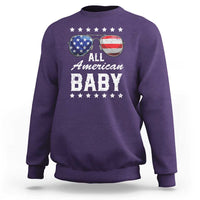 Funny All American Baby 4th Of July Sweatshirt Family Matching Sunglasses - Wonder Print Shop
