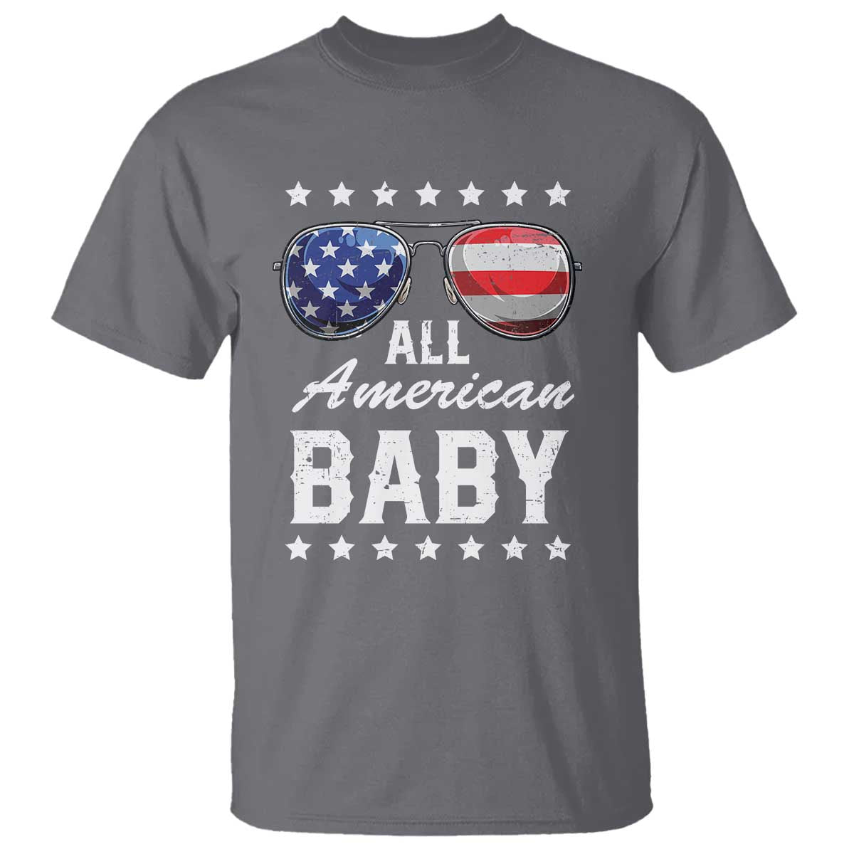 Funny All American Baby 4th Of July T Shirt Family Matching Sunglasses - Wonder Print Shop