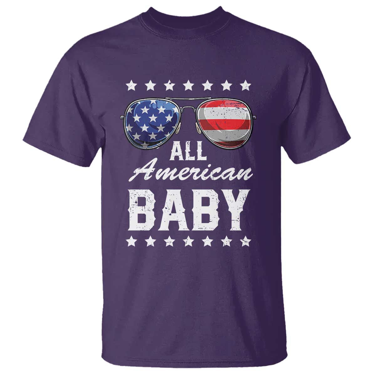 Funny All American Baby 4th Of July T Shirt Family Matching Sunglasses - Wonder Print Shop