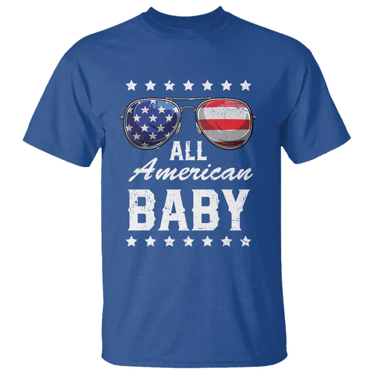 Funny All American Baby 4th Of July T Shirt Family Matching Sunglasses - Wonder Print Shop
