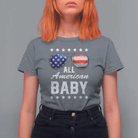 Funny All American Baby 4th Of July T Shirt For Women Family Matching Sunglasses - Wonder Print Shop