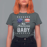 Funny All American Baby 4th Of July T Shirt For Women Family Matching Sunglasses - Wonder Print Shop