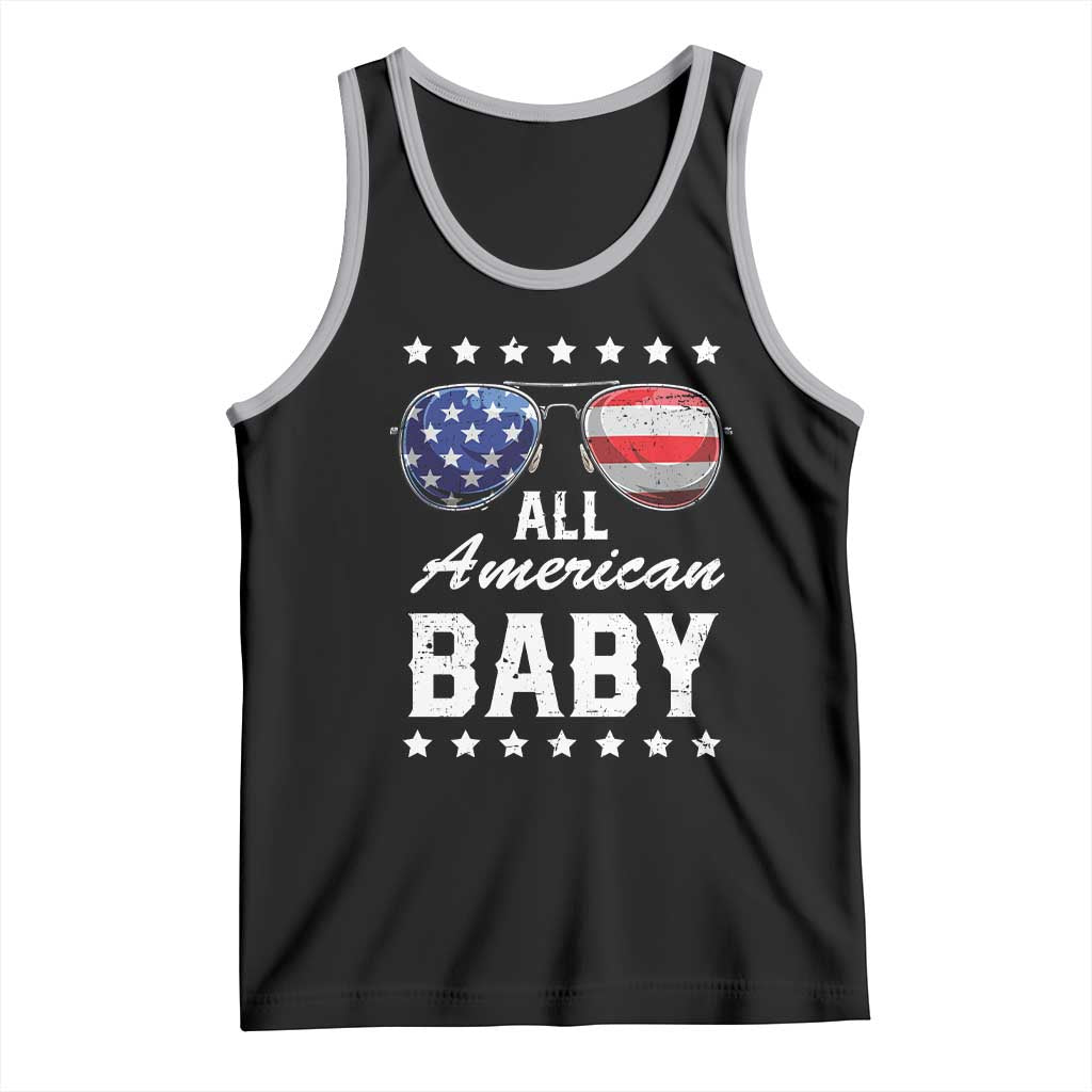 Funny All American Baby 4th Of July Tank Top Family Matching Sunglasses - Wonder Print Shop