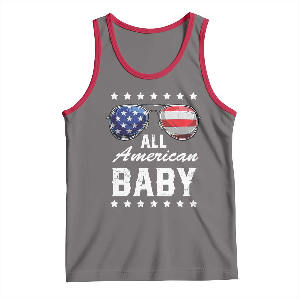 Funny All American Baby 4th Of July Tank Top Family Matching Sunglasses - Wonder Print Shop