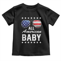Funny All American Baby 4th Of July Toddler T Shirt Family Matching Sunglasses - Wonder Print Shop