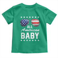 Funny All American Baby 4th Of July Toddler T Shirt Family Matching Sunglasses - Wonder Print Shop