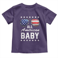 Funny All American Baby 4th Of July Toddler T Shirt Family Matching Sunglasses - Wonder Print Shop