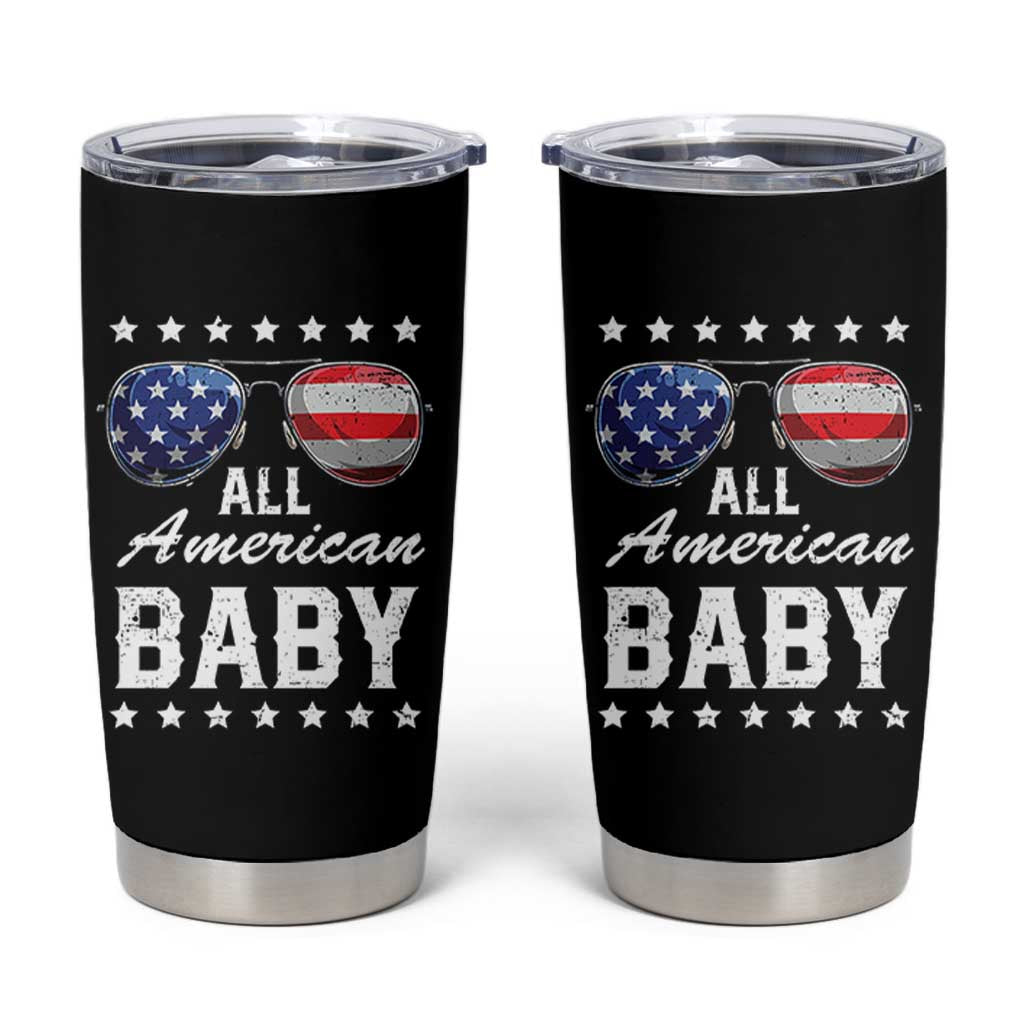 Funny All American Baby 4th Of July Tumbler Cup Family Matching Sunglasses - Wonder Print Shop