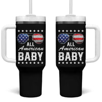 Funny All American Baby 4th Of July Tumbler With Handle Family Matching Sunglasses - Wonder Print Shop