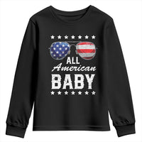 Funny All American Baby 4th Of July Youth Sweatshirt Family Matching Sunglasses - Wonder Print Shop