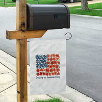 Funny 4th Of July Pregnancy Announcement Garden Flag Growing An American Baby USA Flag Flowers - Wonder Print Shop