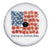 Funny 4th Of July Pregnancy Announcement Spare Tire Cover Growing An American Baby USA Flag Flowers - Wonder Print Shop