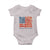 Funny 4th Of July Pregnancy Announcement Baby Onesie Growing An American Baby USA Flag Flowers - Wonder Print Shop