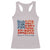 Funny 4th Of July Pregnancy Announcement Racerback Tank Top Growing An American Baby USA Flag Flowers - Wonder Print Shop