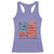 Funny 4th Of July Pregnancy Announcement Racerback Tank Top Growing An American Baby USA Flag Flowers - Wonder Print Shop