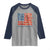Funny 4th Of July Pregnancy Announcement Raglan Shirt Growing An American Baby USA Flag Flowers - Wonder Print Shop