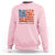 Funny 4th Of July Pregnancy Announcement Sweatshirt Growing An American Baby USA Flag Flowers - Wonder Print Shop